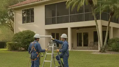 Tampa, FL plumber repairing a sink leak for a local plumbing repair service