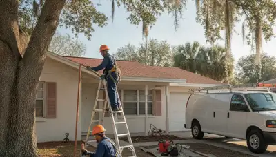 Tampa, FL plumber repairing a leak for local plumbing service customers