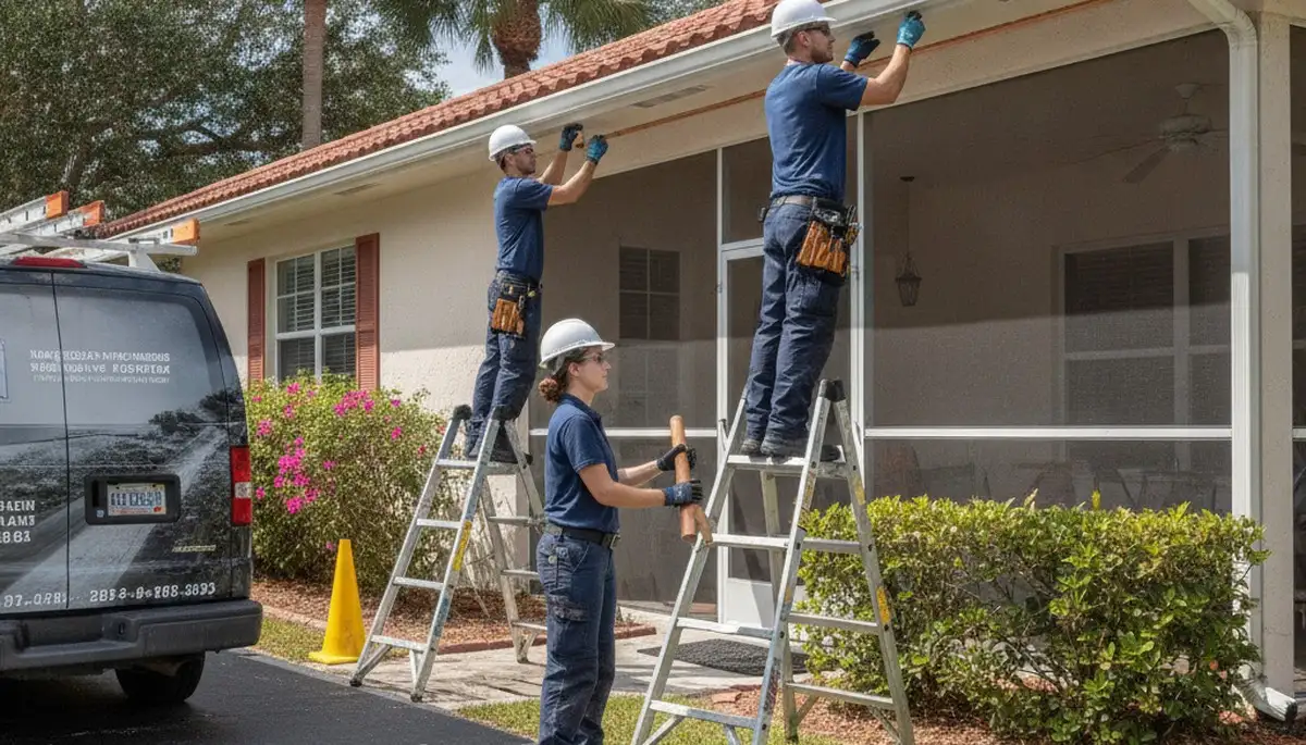 Tampa, FL plumber repairing a residential pipe for emergency plumbing service