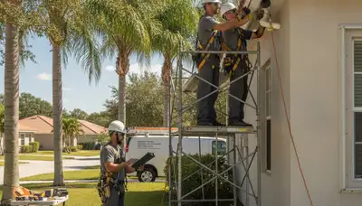 Tampa, FL plumber repairing a residential pipe for fast plumbing service