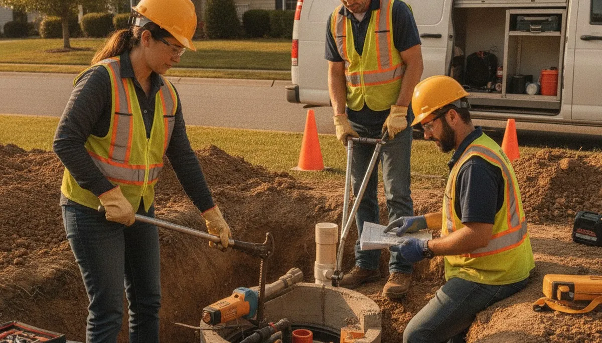 Septic repair service in Tampa, FL for homes with drainage and yard flooding issues