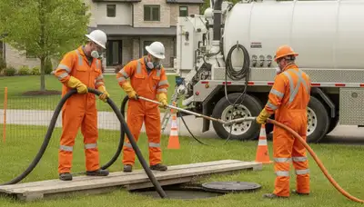 Septic tank cleaning service in Tampa, FL by On Call Plumbers for residential plumbing maintenance