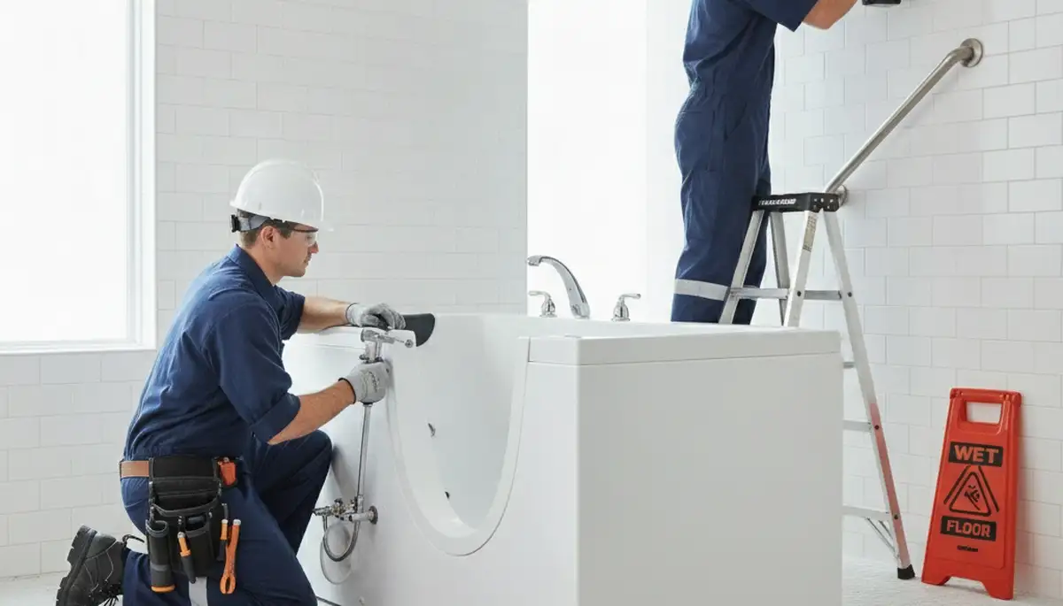 Walk-in tub installation for Tampa, FL homeowners by On Call Plumbers